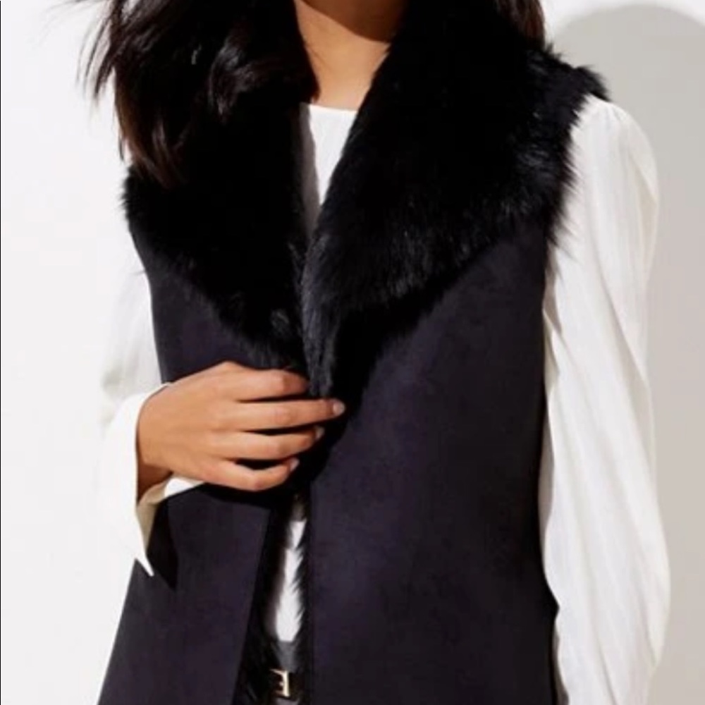 NWT FAUX SHEARLING VEST